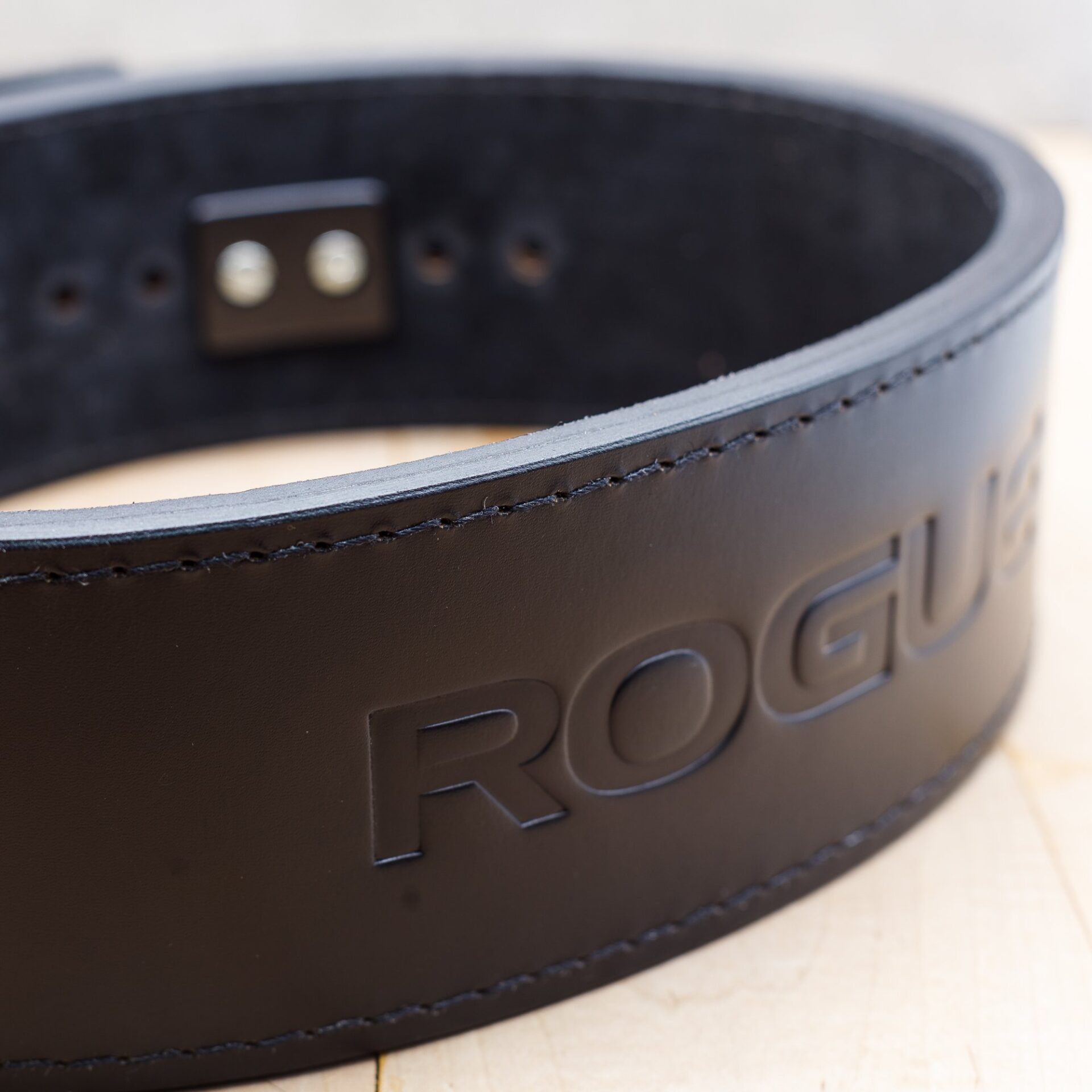 Rogue Black 13mm 4” Powerlifting Leather Lever Belt – IPF-Approved