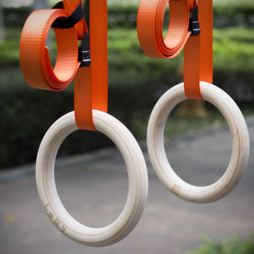 TheRack.Co Wood Gymnastics Rings image