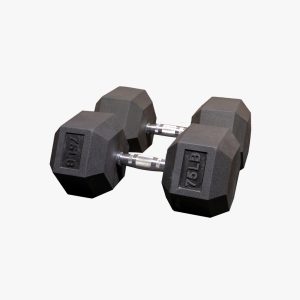 TheRack.Co Basics Rubber Hex Dumbbell – Pair