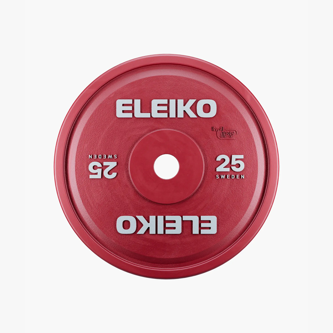 WEB - Eleiko IPF Powerlifting Competition Plate 25kg - Hero Image